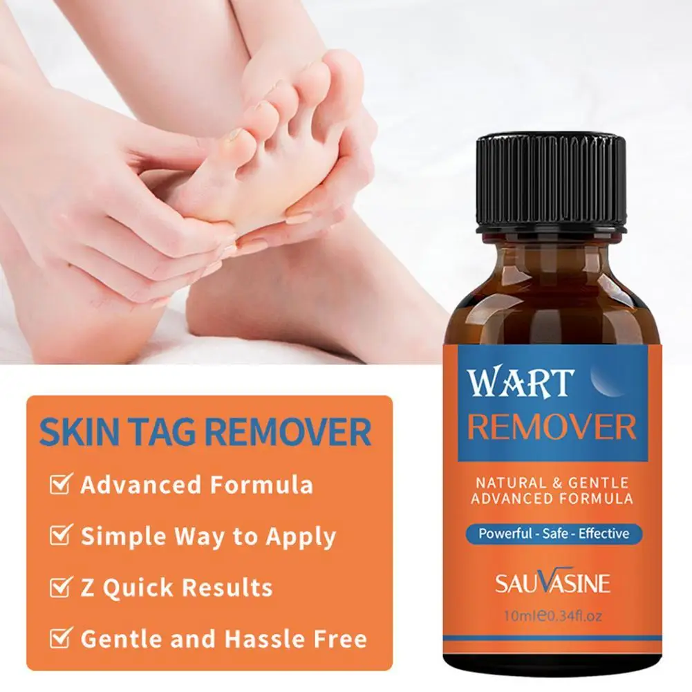 10PCS 10ml Wart Remover Skin Tag Treatment Papillomas Removal Liquid Against Moles Remover Anti Verruca Remedy Care Solution