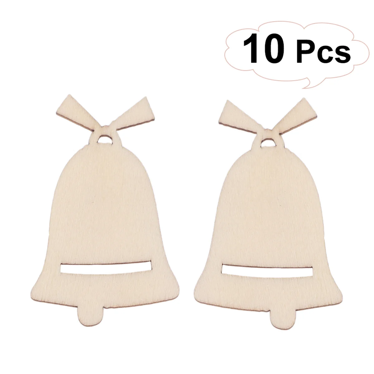 

10pcs DIY Wood Slices Portable Funny Wooden Ornaments Christmas Ornaments Blank Wood Slices for Children Kids