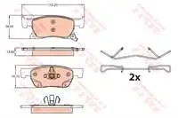 

For GDB2138 ON brake pad ASTRA K (CAP 276)