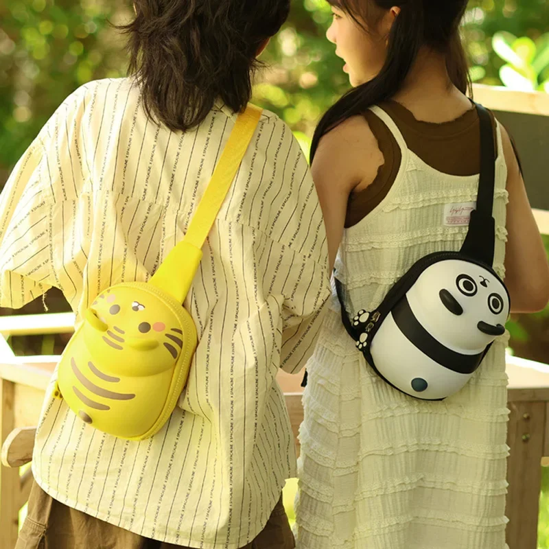 Маленькие детские сумки с 3D тигром забавная дорожная мини-сумка на плечо для