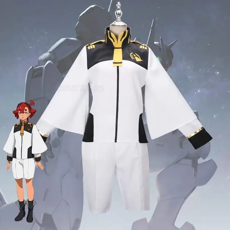 Ведьма из Mercury Suletta Miorine Rembran аниме костюмы для косплея парик полный комплект