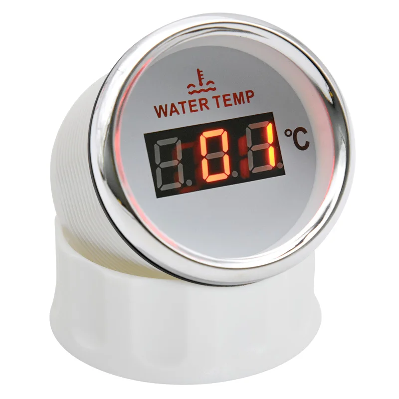 Датчики температуры воды 40-120 градусов 52 мм измеритель белой красная подсветка 9-32
