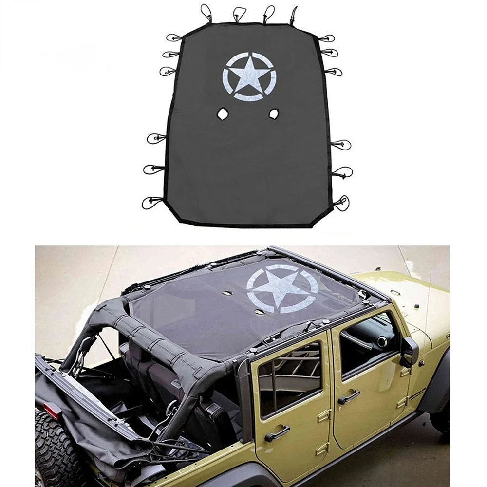 

Сетчатый солнцезащитный козырек ANX Star Style для Jeep Wrangler JK 2007-2018, 4 двери