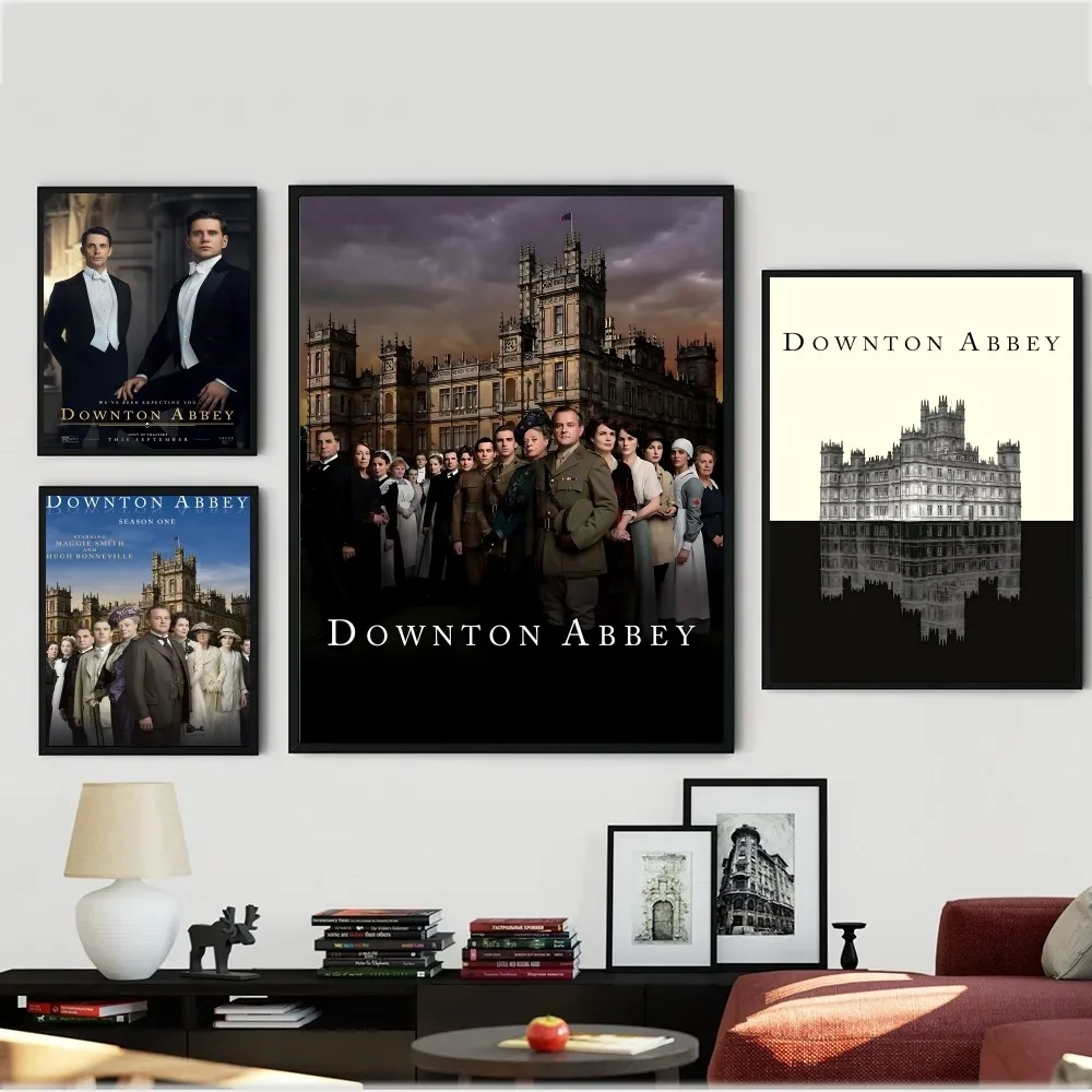 Downton Abbey TV Series Poster Kraft Paper Vintage Wall Art Painting Study Aesthetic Small Size Stickers
