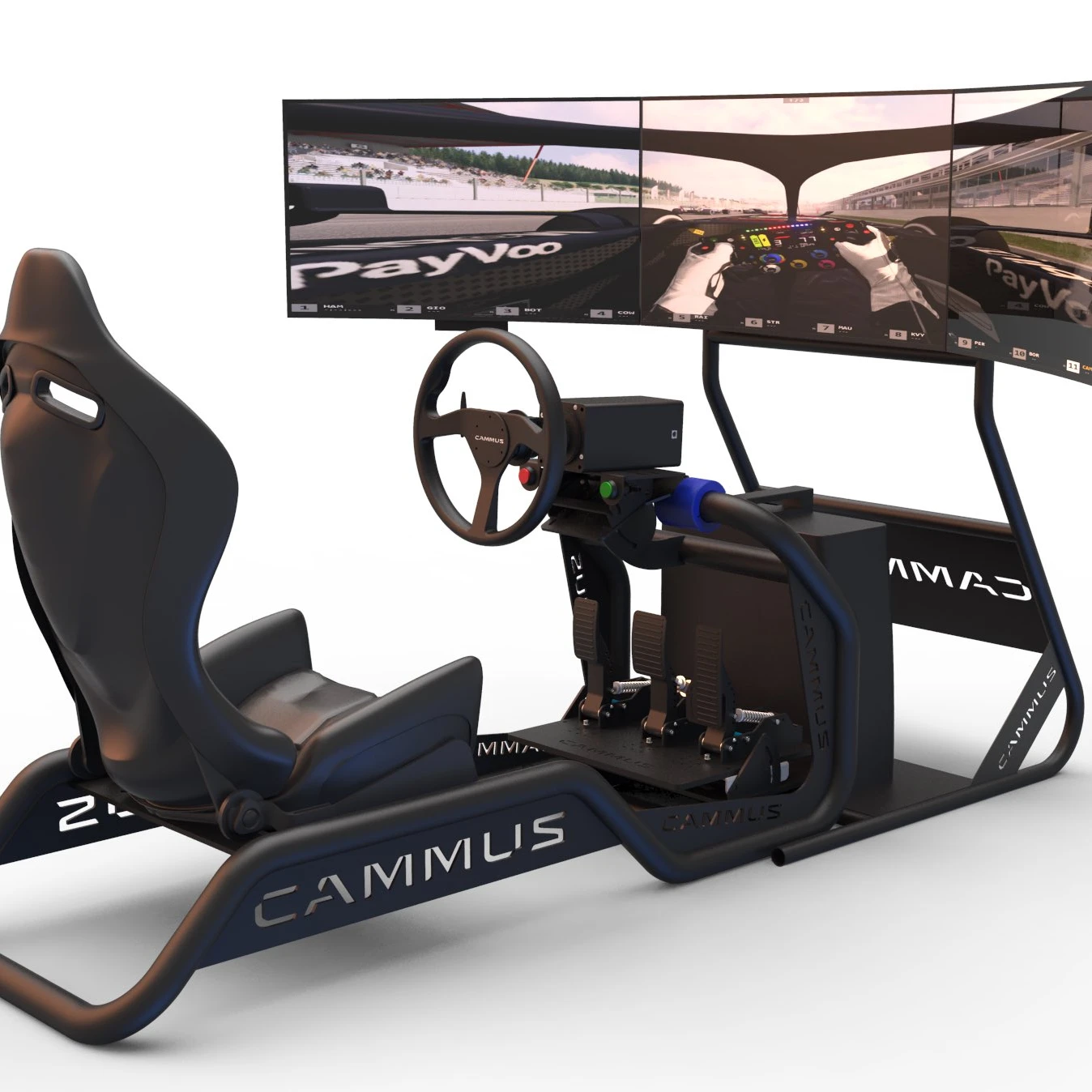 

CAMMUS Newest Driving Racing Simulator With Pedal Base Steering Wheel Game Simulator