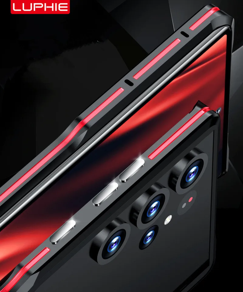 Оригинальный металлический каркас Luphie для Samsung Galaxy S24 S23 S22 S21 Ultra чехол-бампер
