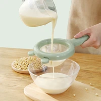 filter spoon household mesh sieve 120 mesh kitchen ultra fine nylon mesh strainer for soy milk coffee milk yogurt juice soybean
