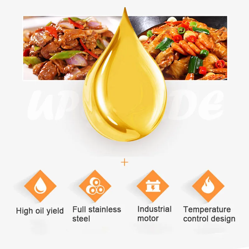 Stainless Steel Oil Press S9S High New Extraction Rate Automatic Oil Press Peanut Coconut Kernel Olive Household Oil Cold Press images - 6
