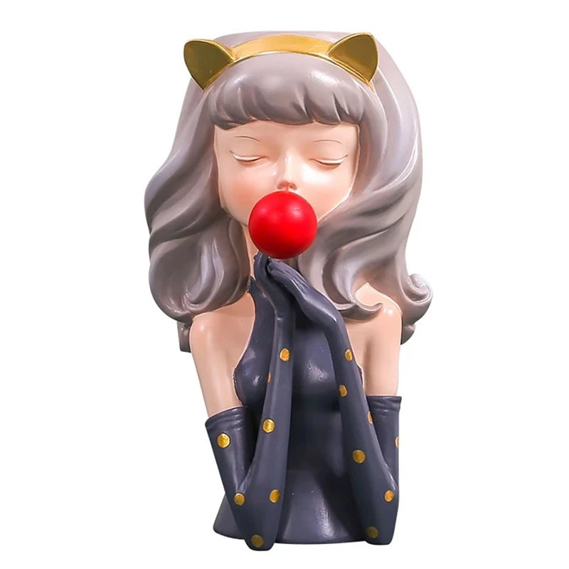 1 шт. ваза для девочек с рисунком из жвачки-пузыря абстрактный цветочный горшок