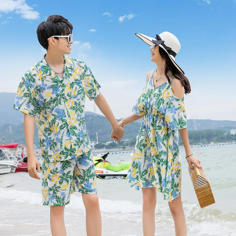 Парная семейная Одинаковая одежда для отпуска платье с открытыми плечами мамы и