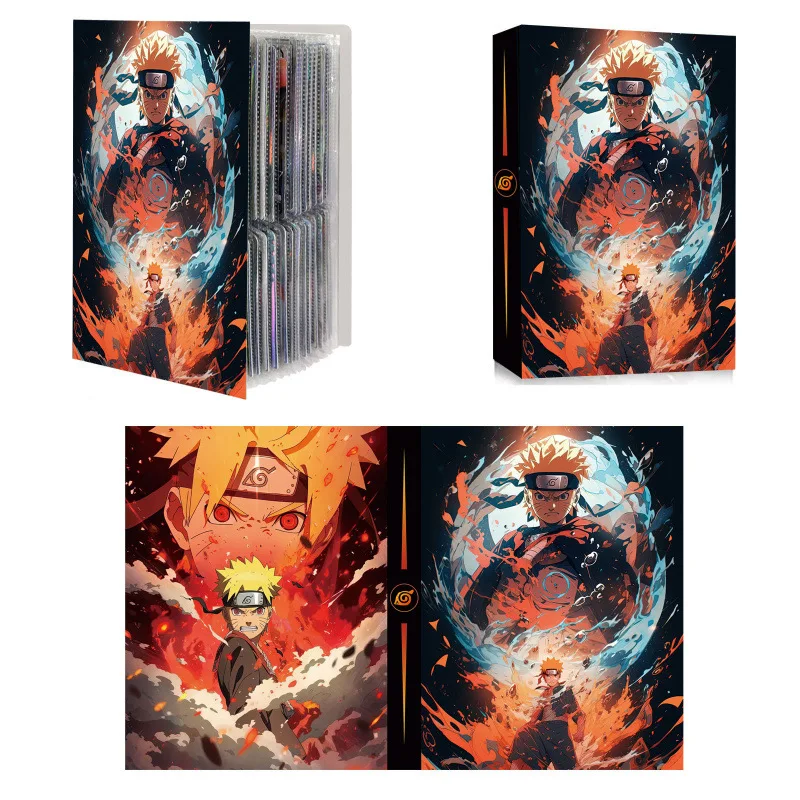 Фото Новый альбом для карточек NARUTO на 4 ячейки, 30 страниц, 240 карточек. Креативный модельный биндер-держатель для коллекции карточек. Подарок. №5