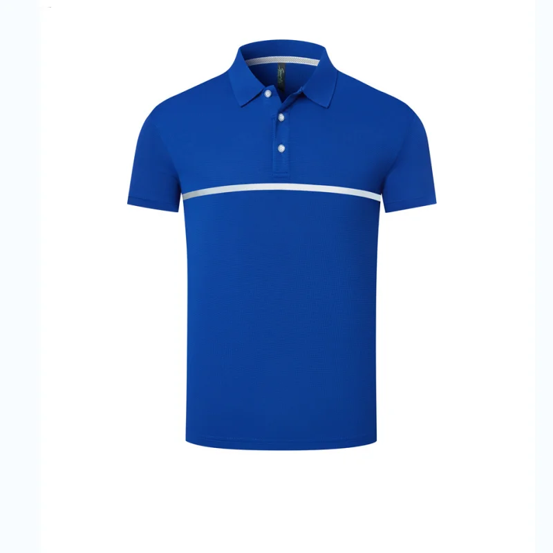 

2022 New Silver Ion Lapel Sports POLO Shirt Men's Summer Thin Quick Dry Breathable Reflective Deodorant Short Sleeve T-shirt