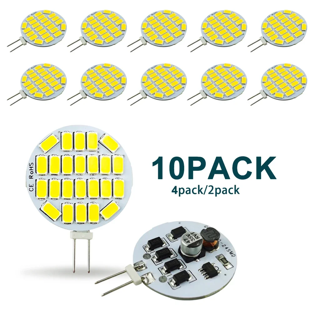 

Светодиодная лампа G4 Foroureyeyes 24 светодиода 12В 24В теплый белый