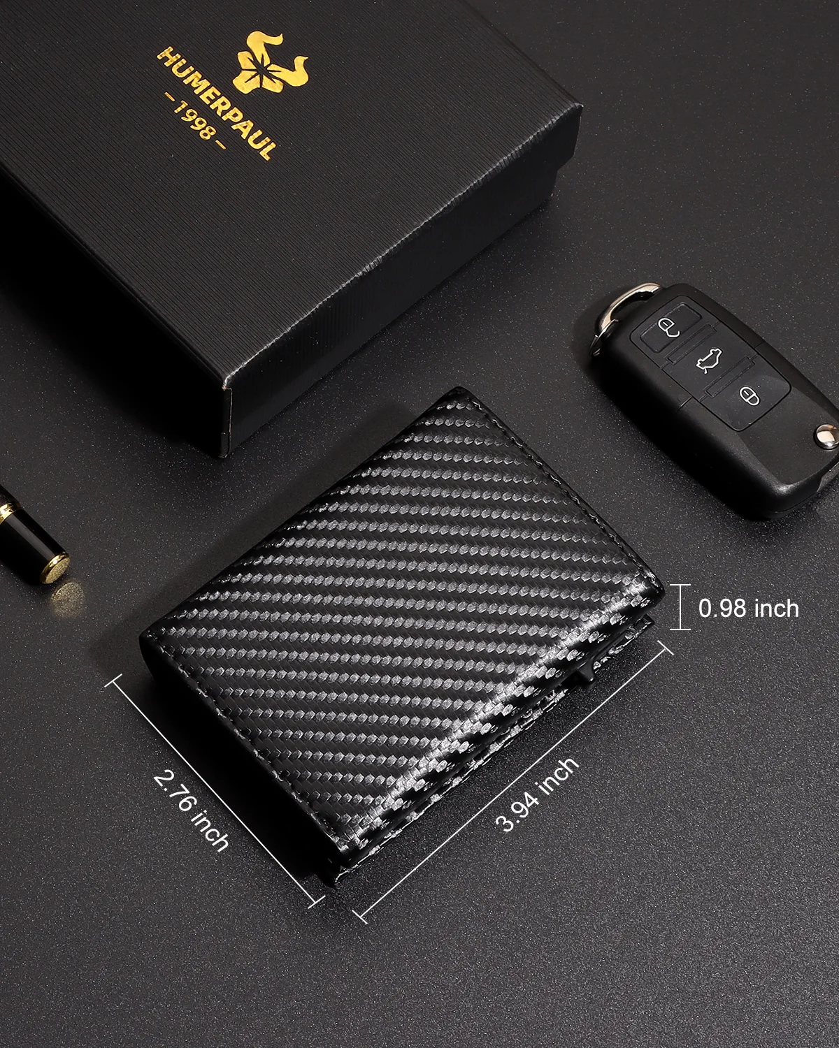 Мужской бумажник с отделением для монет и банкнот