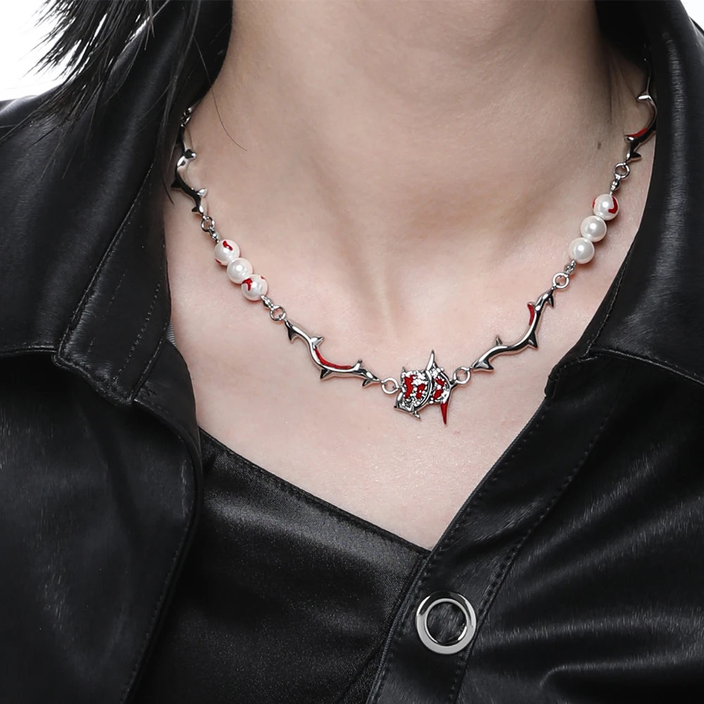 

Kimitoshi Necklace Niche Design Y2K Millennium Spice Girl New Year Gift Benming Year Red Accessories