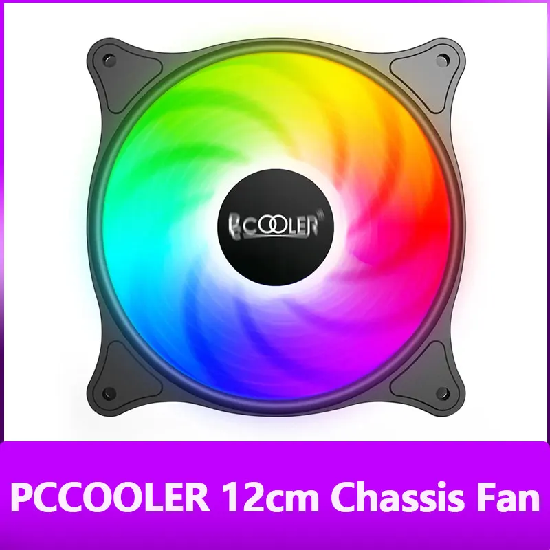 

PCCOOLER Bright Moon 120mm Cpu Colorful LED Silent Desktop Computer PC Case Cooling 12cm Chassis Fan
