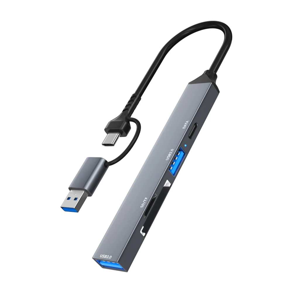 5-портовая док-станция USB C Тип USB-концентратор Скорость 5 Гбит/с C-концентратор 3.0 2.0