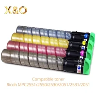 compatible ink cartridge printer toner ricoh aficio mp c2050 c2051 c2531 c2551 c2550 c2530 for used ricoh photocopy machines