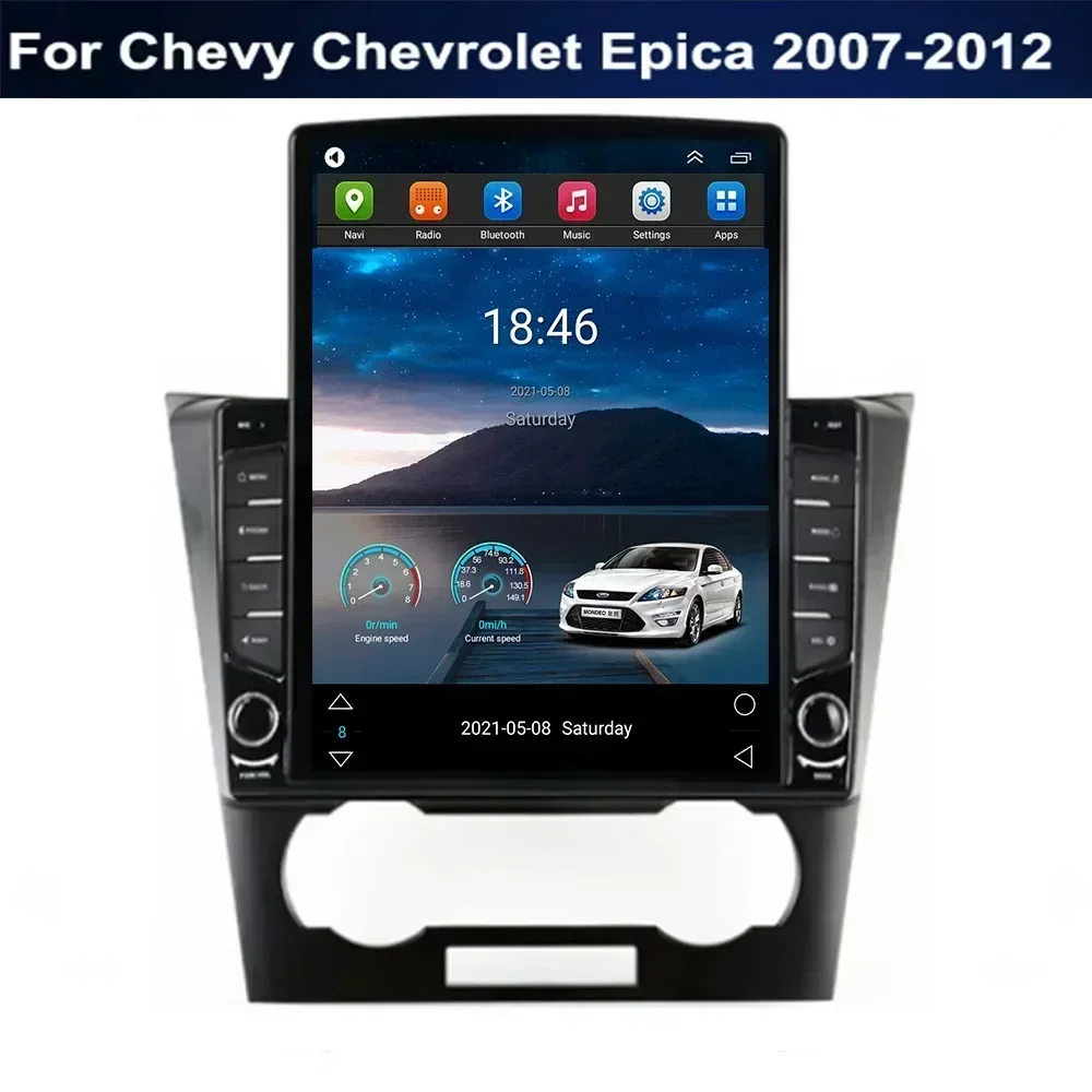Автомобильный радиоприемник Tesla Style 2Din Android 13 для Chevy Chevrolet Epica 2007-11 2012