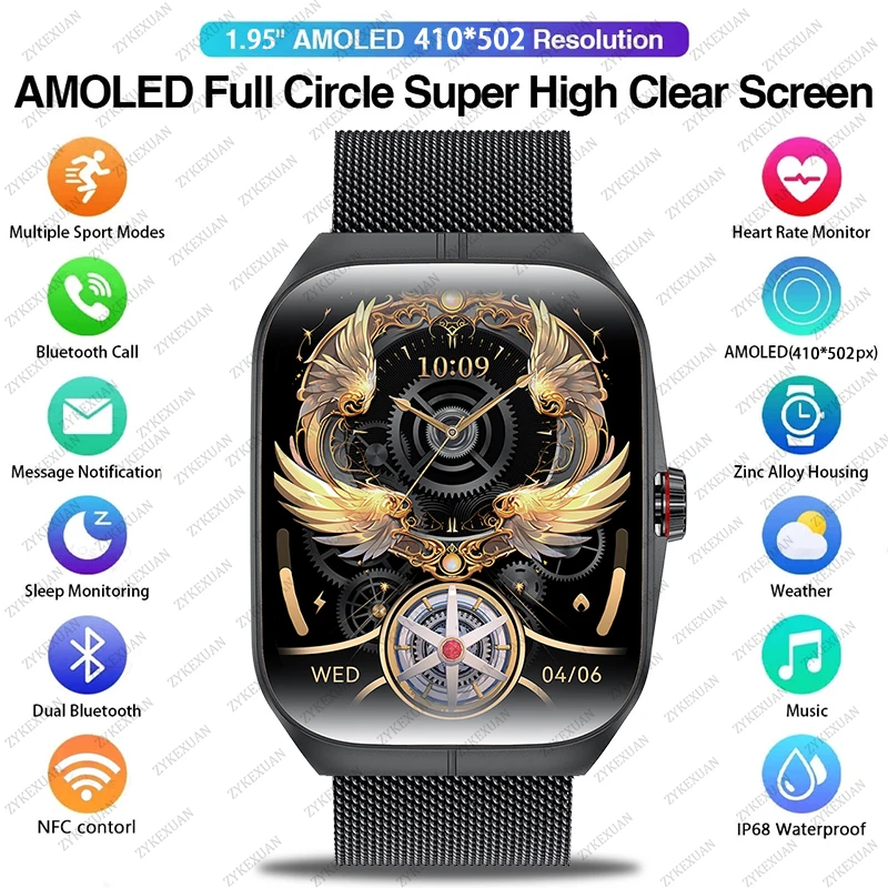 Для HUAWEI OPPO Watch 4 Pro Спортивные умные часы Мужчины GPS Трек Мониторинг здоровья