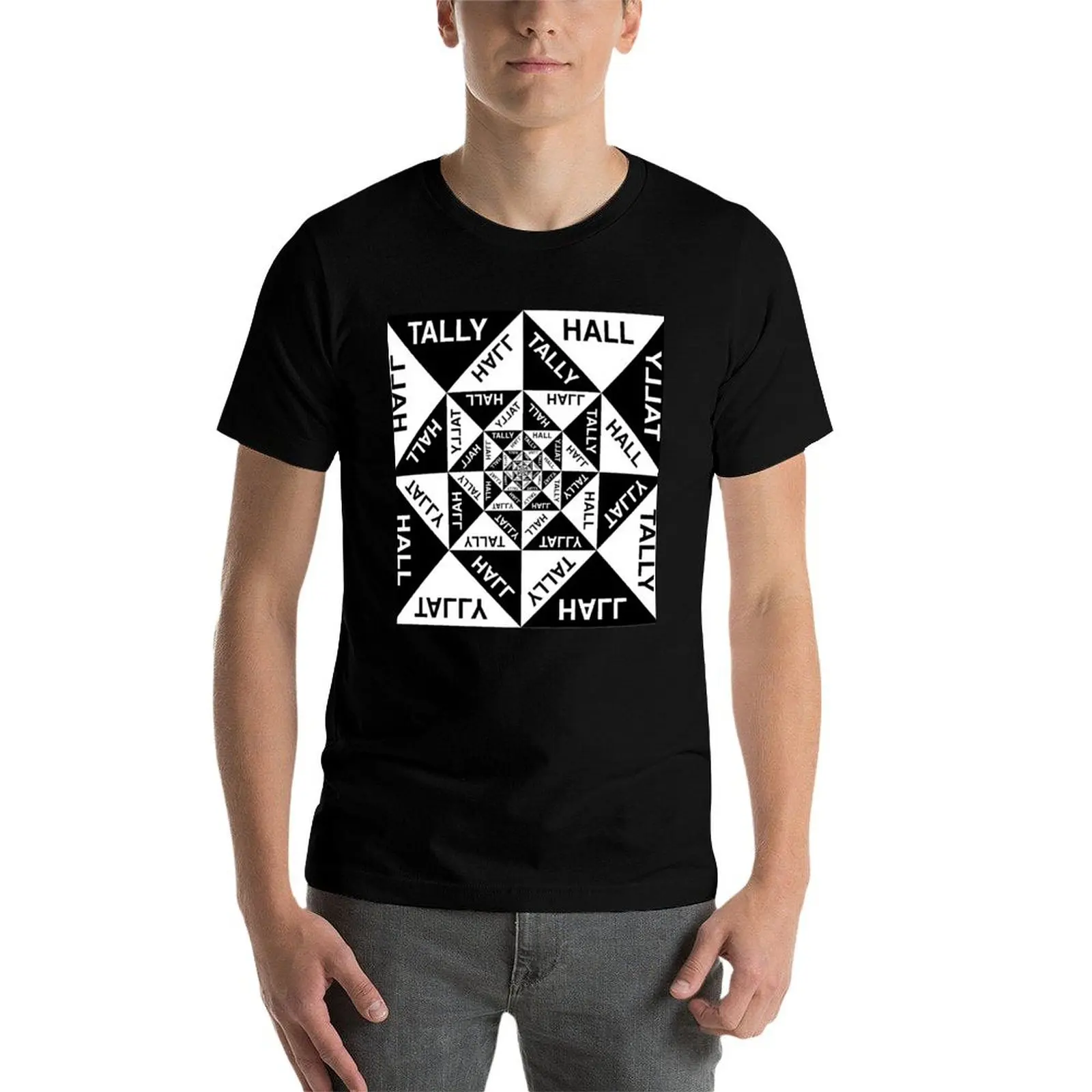 Футболка Tally Hall черно-белая с постером летний топ футболки аниме Мужская одежда