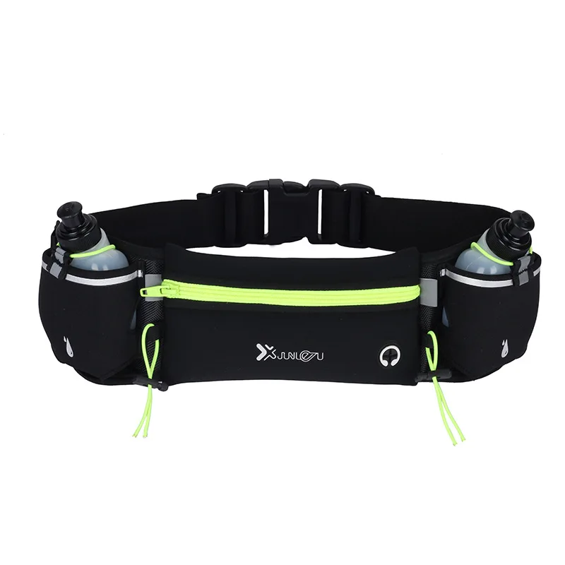 New Arrives Reflective Neoprene Waterproof Running Belt Sport Water Bottle Pouch Waist Bag Custom Fanny Pack For Men Women