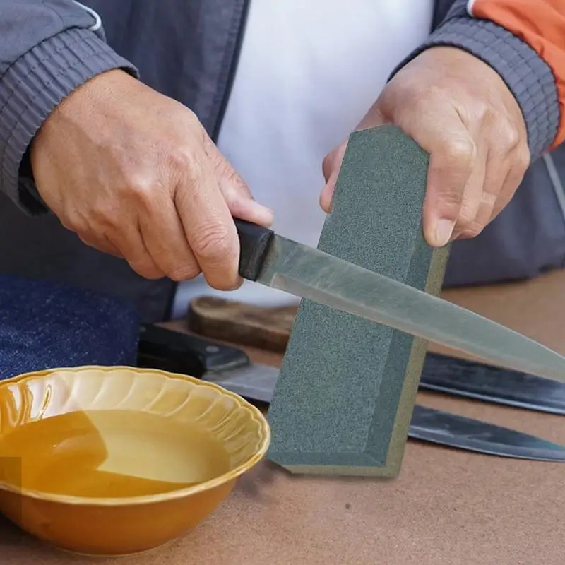Точильный камень для ножей двухсторонний шлифовальный профессиональный