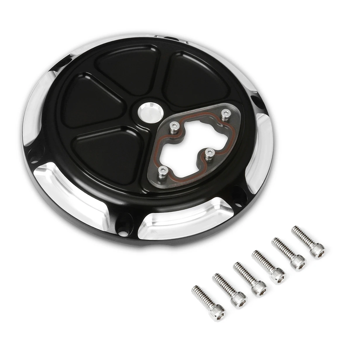 Хромированный черный чехол Derby с ЧПУ 6 отверстиями для Harley Sportster Iron 883 1200 Forty Eight 12-22