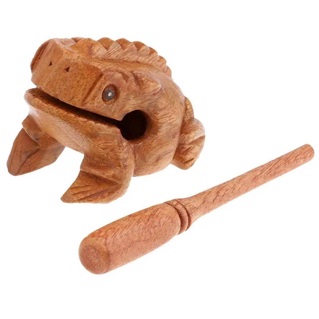 

Handmade Wooden Croaking Figure Children's Musical Toys Home