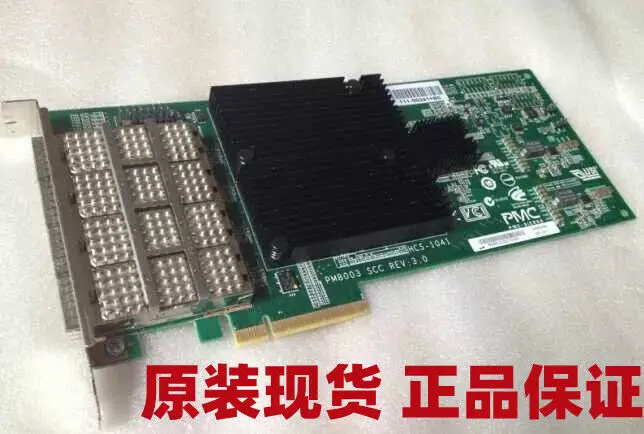 Для NetApp X2065A-R6 PM8003 SCC 111-00341 + G2 QSFP PCIe 4-портовая карта SAS б/у