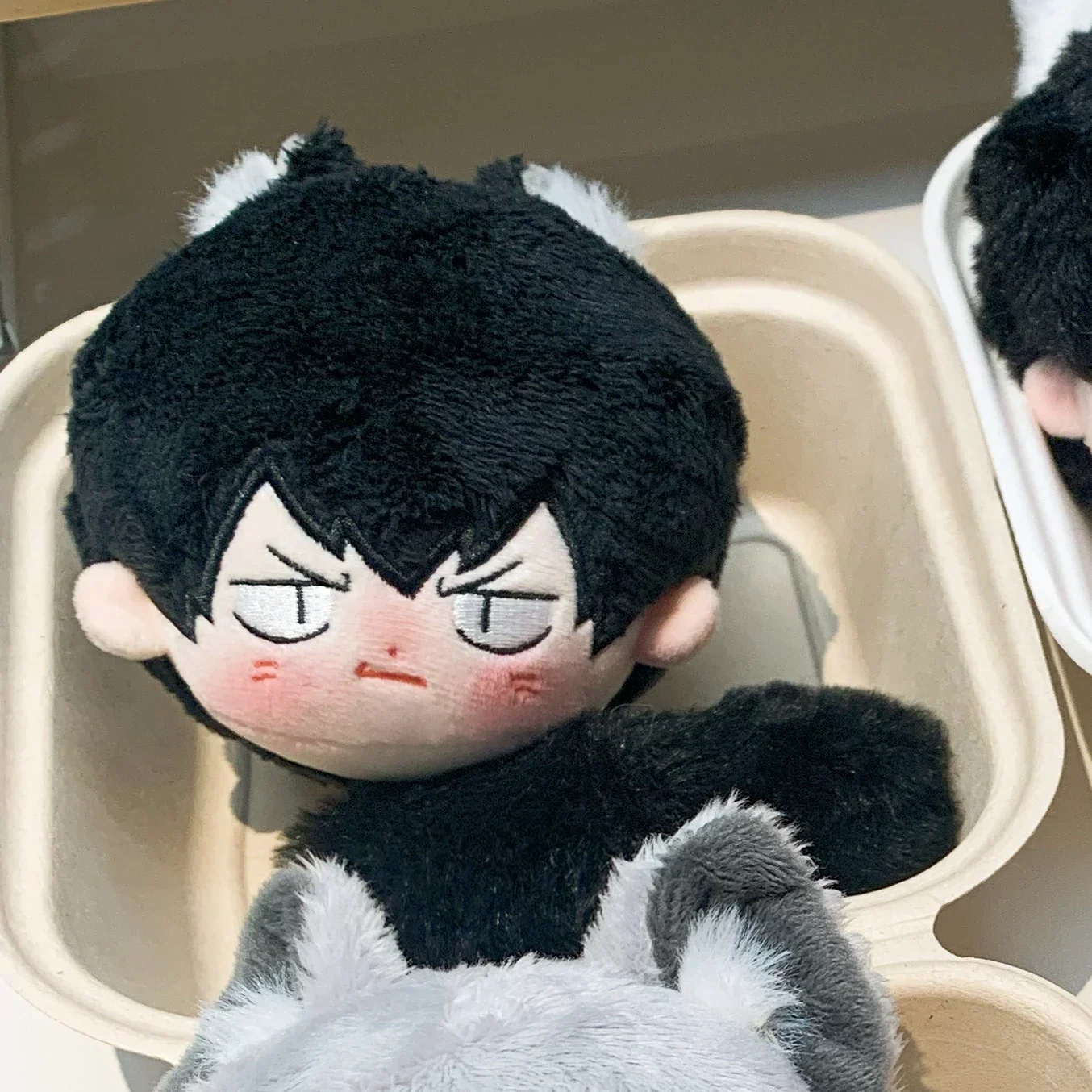 Фото 10 см Haikyuu, мягкая плюшевая игрушка, аниме Kotaro Bokuto Kei Tsukishima Tobio Kageyama, фигурка для косплея, кулон, рюкзак, украшения, подарок №3