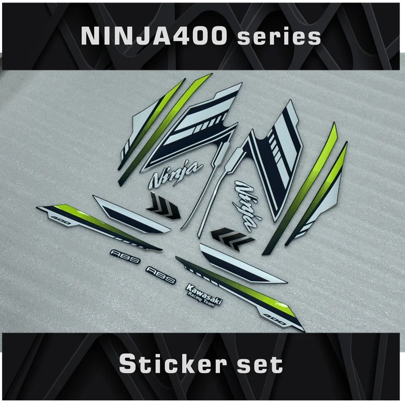 

Motorcycle Whole Car Fairing Sticker Kit for NINJA400 Fit NINJA 400 High Quality Decals Silkscreen Applique Decorative Protector