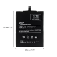 phone battery bm47 for xiaomi redmi 3 3s 3x 4x 4000 mah high quality replacement bateria rechargeable batteries mobile