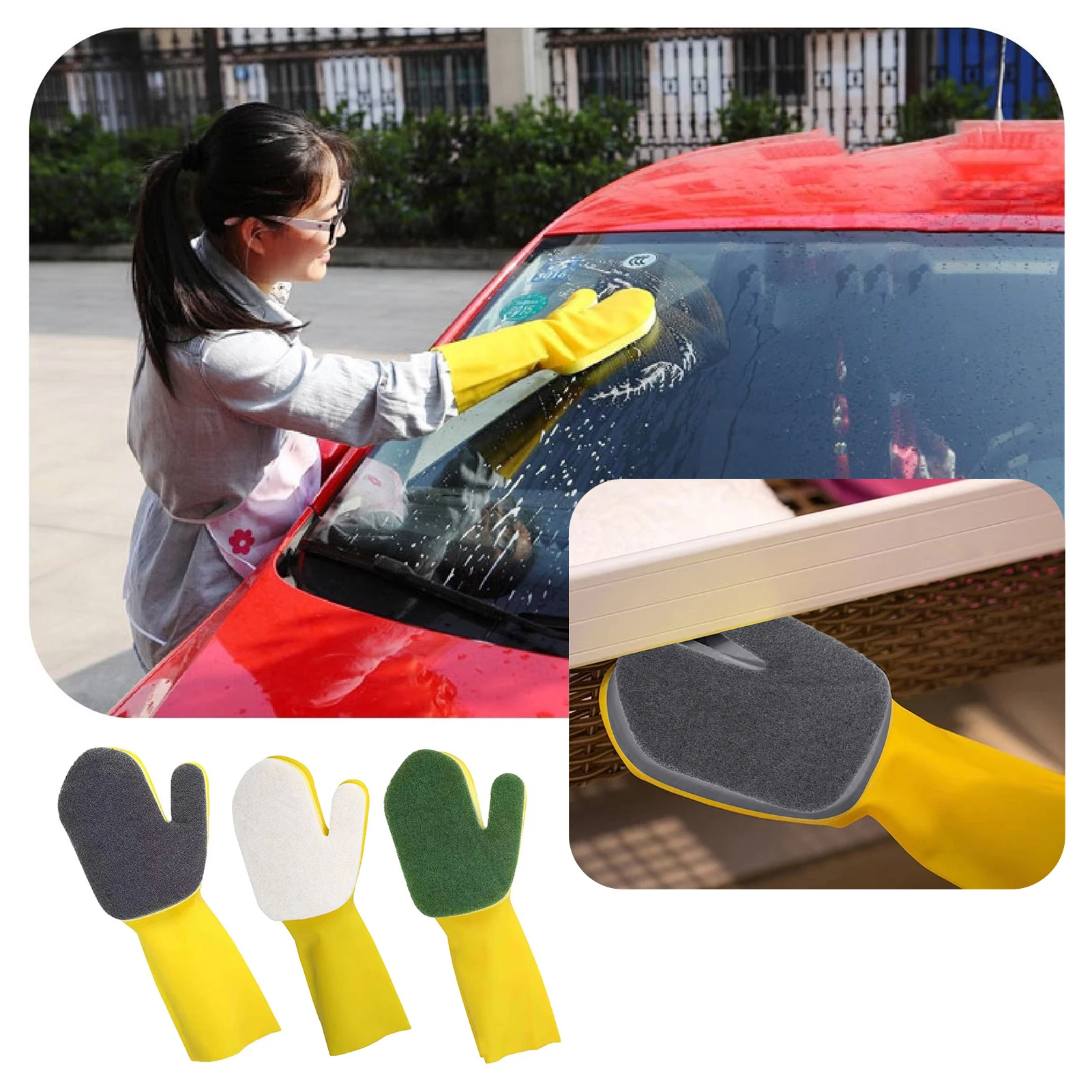 

Pool Cleaning Gloves Quick-drying Cleaning Glove Reusable Household Glove Flexible Swimming Pool Cleaning Accessories