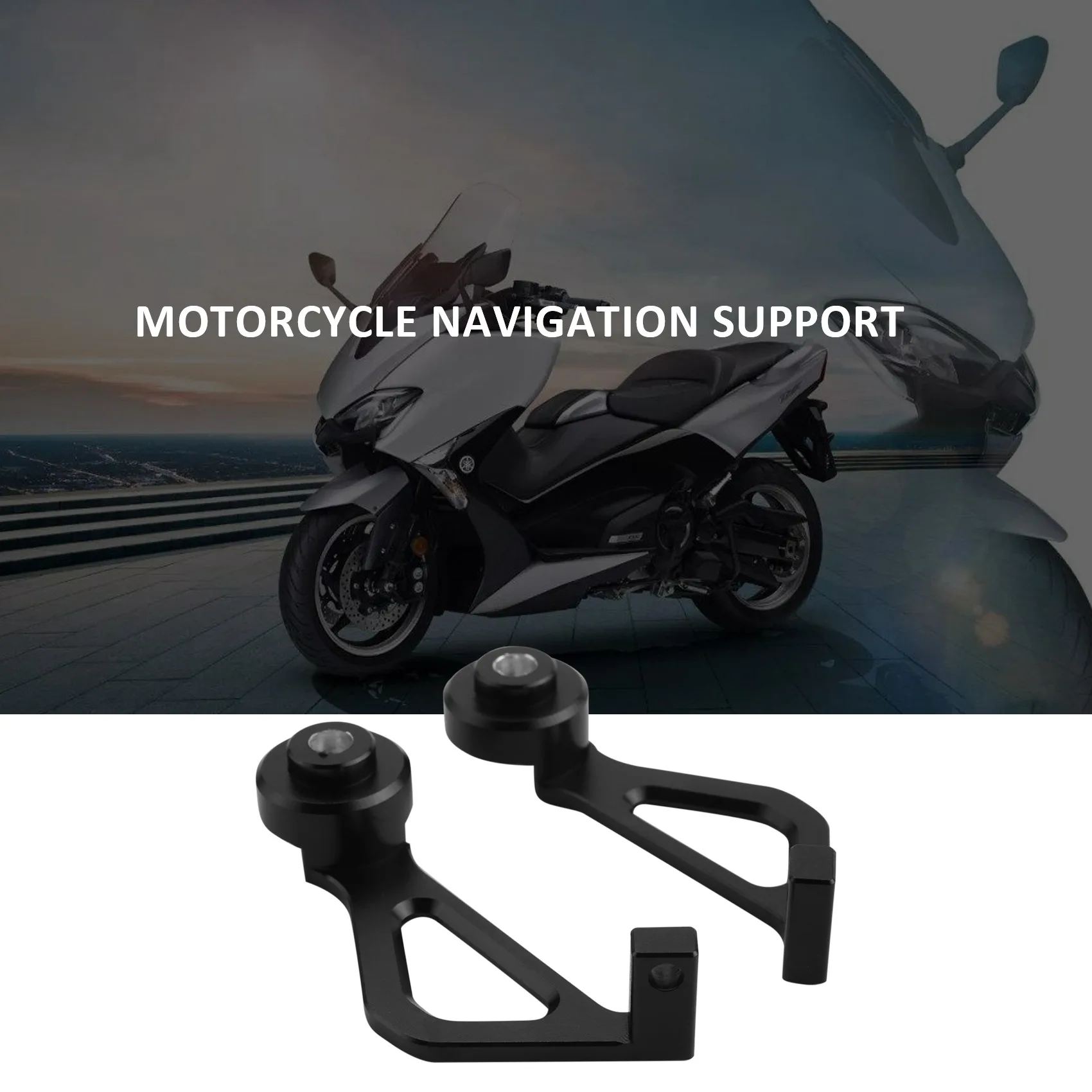 

Motorcycle Front Phone Stand Holder Smartphone Phone GPS Navigaton Plate Bracket for Yamaha XMAX 300