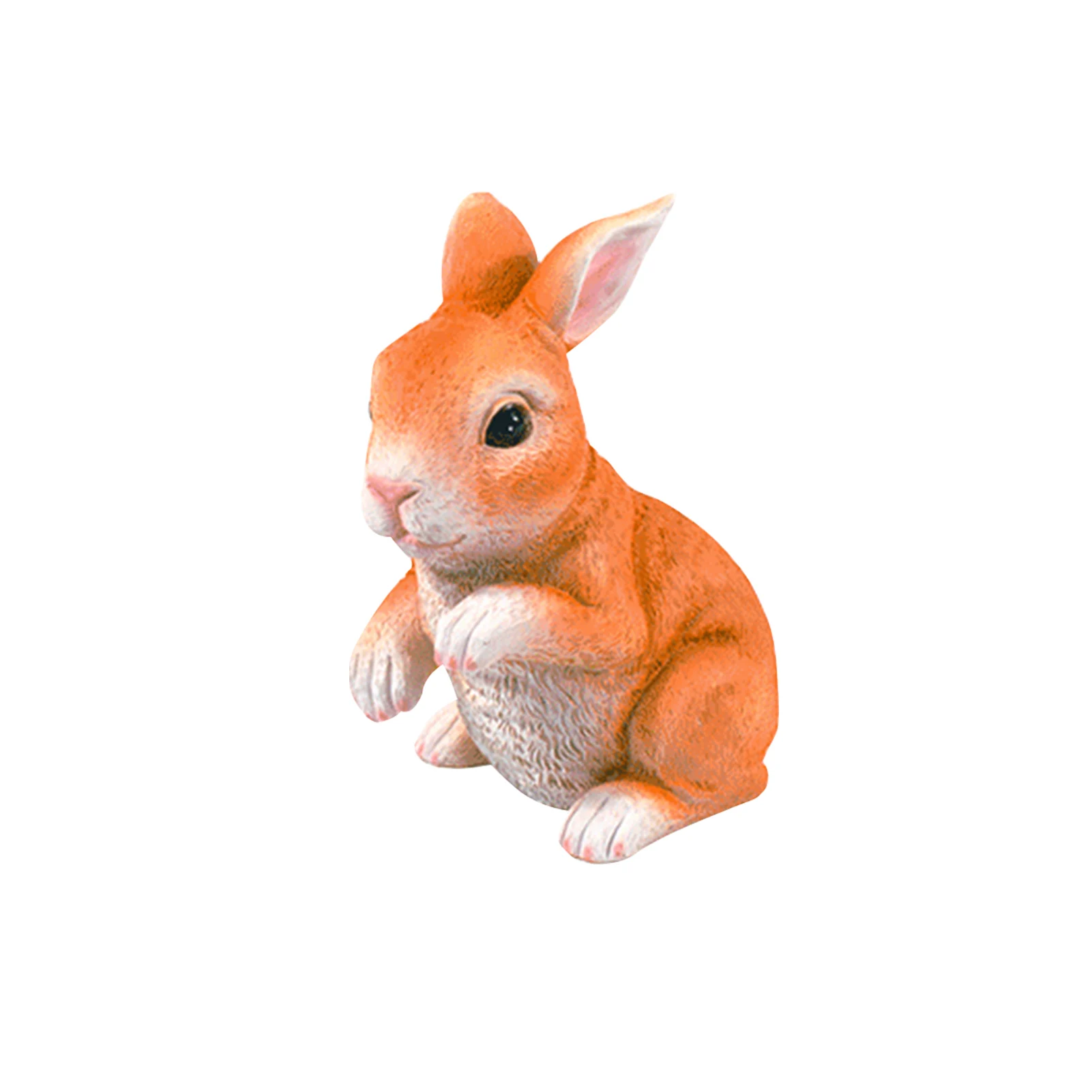 

Cute Animal Figurine Gift Rabbit Garden Statue Resin Craft Sculpture Ornament Outdoor Decor Simulation Bunny Landscaping Party