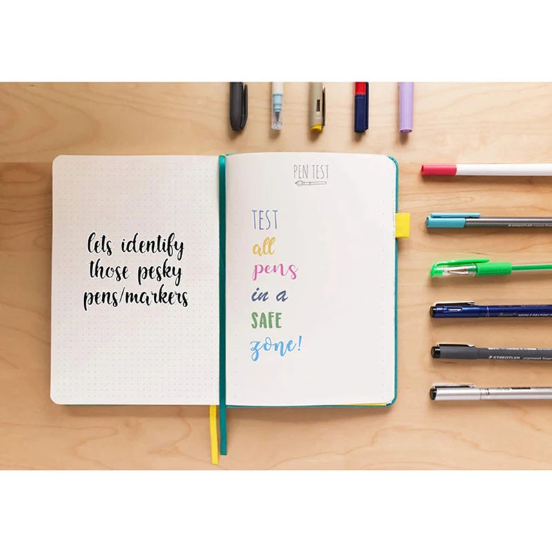 

New A5 with Pen Holder Strap Notebook Dot Matrix Horizontal Line Inside Page Student Office Stationery Hot-selling Notebook
