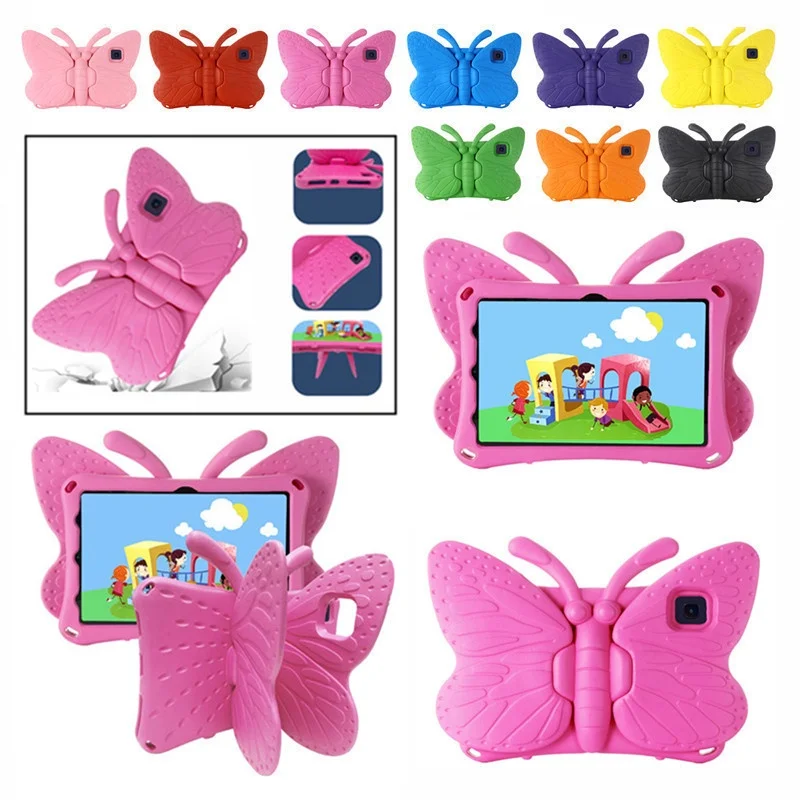 

For Lenovo Tab M10 FHD Plus 10.3 Inch TB-X606F X606X Cute Kids Case Shockproof EVA With Butterfly Pattern Stand Tablet Cover