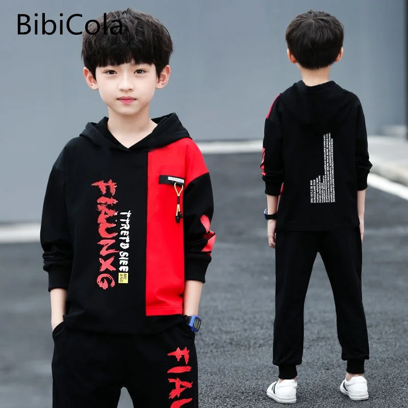 

Boys Clothing Sets Spring Autumn Fashion Hoodie Jackets + Pants Sports Children’s Clothes Kids Tracksuit Teen 4 6 8 10 12 Years
