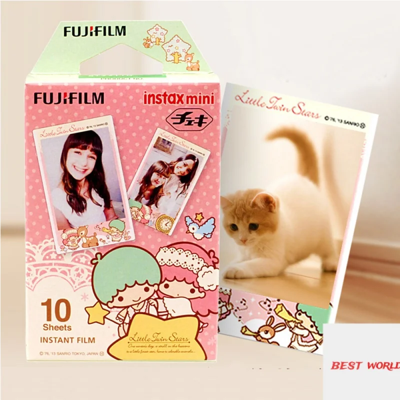 

Fujifilm Instax Mini Color Film Instant 50 Sheets Little Twin Stars For Fuji Instax Mini 8 9 11 EVO 8 25 50s Instant Camera SP-2