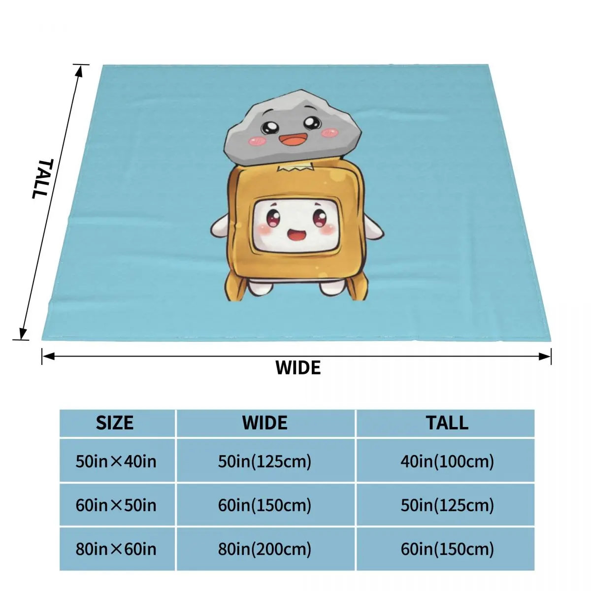 Одеяла Happy Boxy And Rocky Plushie Lankybox мягкие плюшевые одеяла из кораллового флиса для