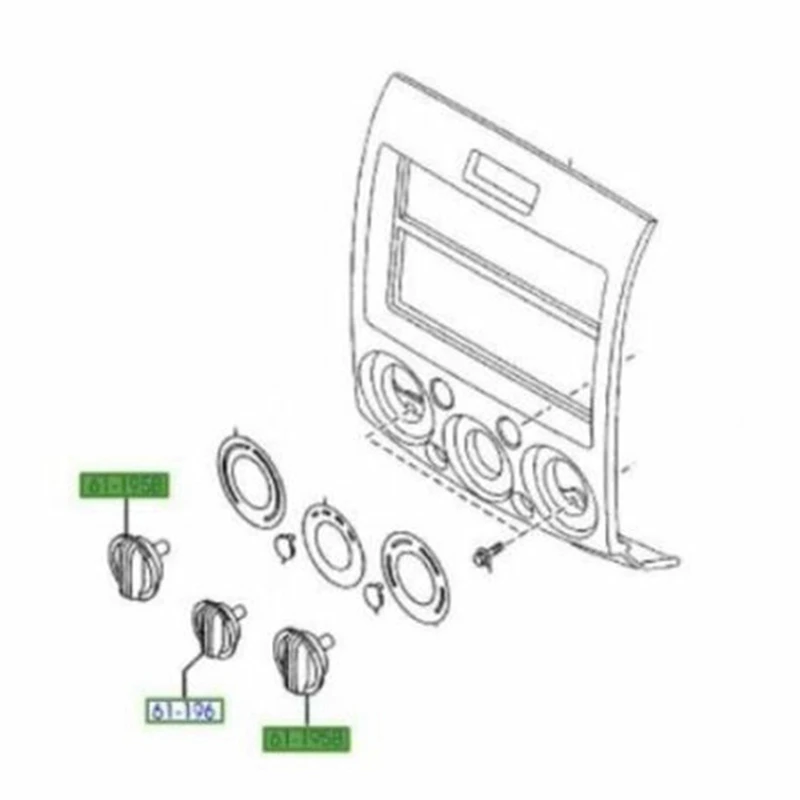 18X для Ford Ranger PK 2009-2011 ручки управления нагревателем UB9B61195