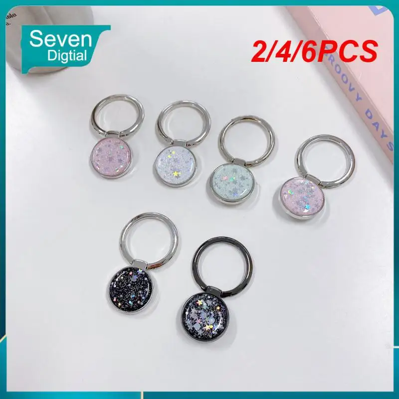 

2/4/6PCS Bracket Mobile Phone Bracket Portable Prevent Falling Finger Ring Holder Stand Multi-scene Applicable