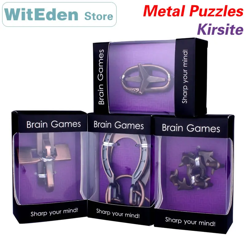 

Kirsite Сплав 3D металлическая проволока, строительные игры для мозга, интеллектуальная пряжка, блокировка, разблокировка, обучающие игрушки
