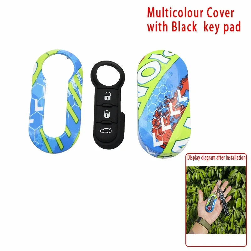 

Cocolockey красный брелок для FIAT 500 500L Panda Punto Ducato Bravo 3 кнопки откидной дистанционный ключ сменный пластик новый вид автомобиля