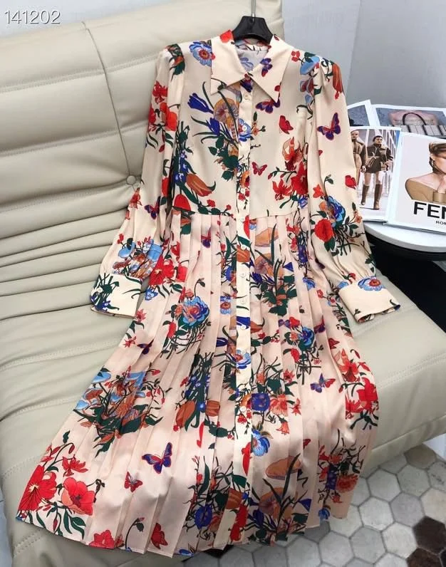 

High xc964 quality New Fashion Women 2022 spring Dress Luxury European Design party style dress