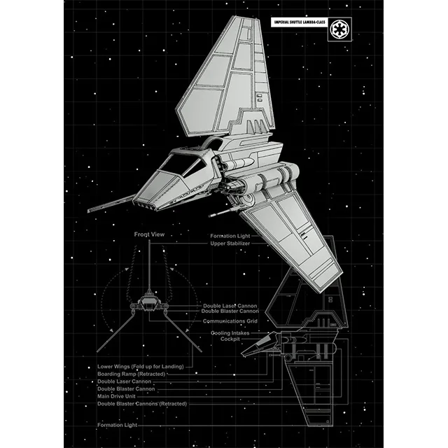 

Настенная картина Disney Star Wars HEROCROSS