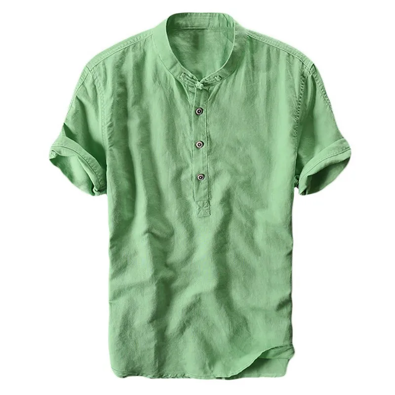 

Однотонная индивидуальная Мужская свободная футболка 5796-R с круглым вырезом и коротким рукавом