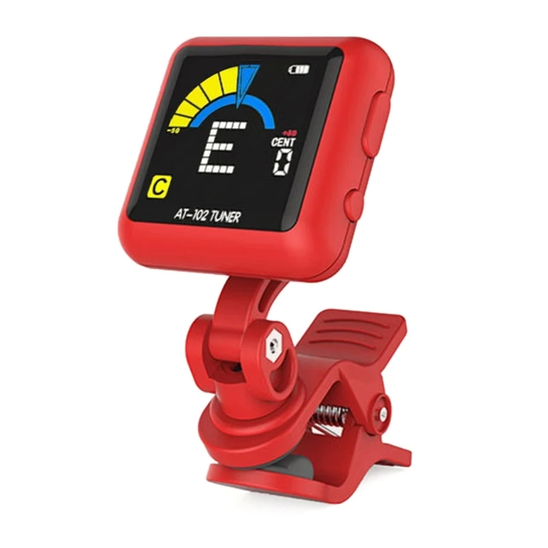 Профессиональный гитарный тюнер с клипсой универсальный цифровой для гитары