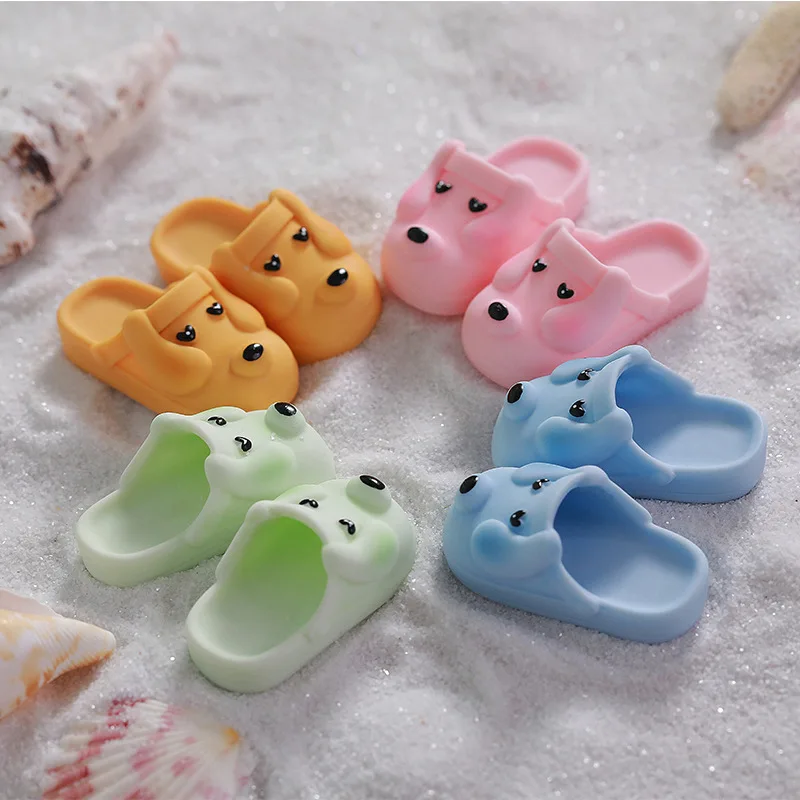 

BJD doll shoes for 1/6 size bjd doll shoes super cute puppy macaron slippers 1/6 shoes doll accessories (four colors)